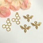 蜂と蜂の巣チャーム6個セット