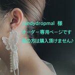 🌹【candydropmal様 専用ページ】レースの蝶々🦋パールタッセルイヤリングorピアス[2108005] 