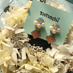パールとビジューのイヤリング＊ピアス