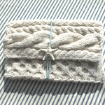 ニットクラッチバッグ (ホワイト)