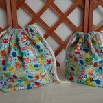 ☆入園・入学グッズ☆お弁当袋＆給食袋セット（わんぱくねこさん）