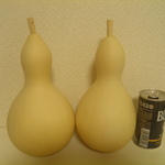 乾燥ひょうたん２本セット㉗21㎝と20㎝