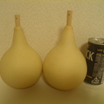 乾燥ひょうたん２本セット㊻13㎝と13㎝