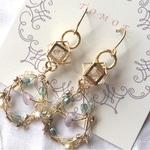 ワイヤー×ストーンピアス