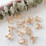 再入荷 20pcs ＊8mm 平皿イヤリング （KCゴールド）（0091）