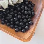 40pcs ＊ 10mm アクリルビーズ ブラック（0094）