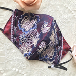 【秋新作】オリエンタル✴︎ペイズリー×刺繍レースマスク✴︎形状記憶クレンゼ✴︎サイズ3展開