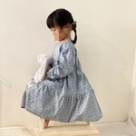 全6色／受注製作【80cm〜120cm】ベーシックフラワーのティアードドレスワンピース
