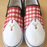 【オープン記念!】もっちりにわさん　スリッポン　サイズ24cm【現品のみ再販無し！】