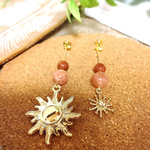 ギラギラお日様のピアス & イヤリング