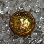 フラワーオブライフ（六芒星（ヘキサグラム））球（半球：直径2.5cm）