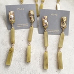 stick long・pistàcchio ピアス