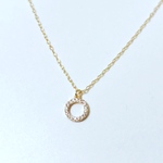 クリスタルのサークルネックレス♡