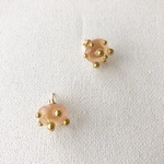 つぶつぶピアス【ピンクグレープフルーツ】