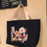 ご予約済み7cats&blanket quilting denim&dot