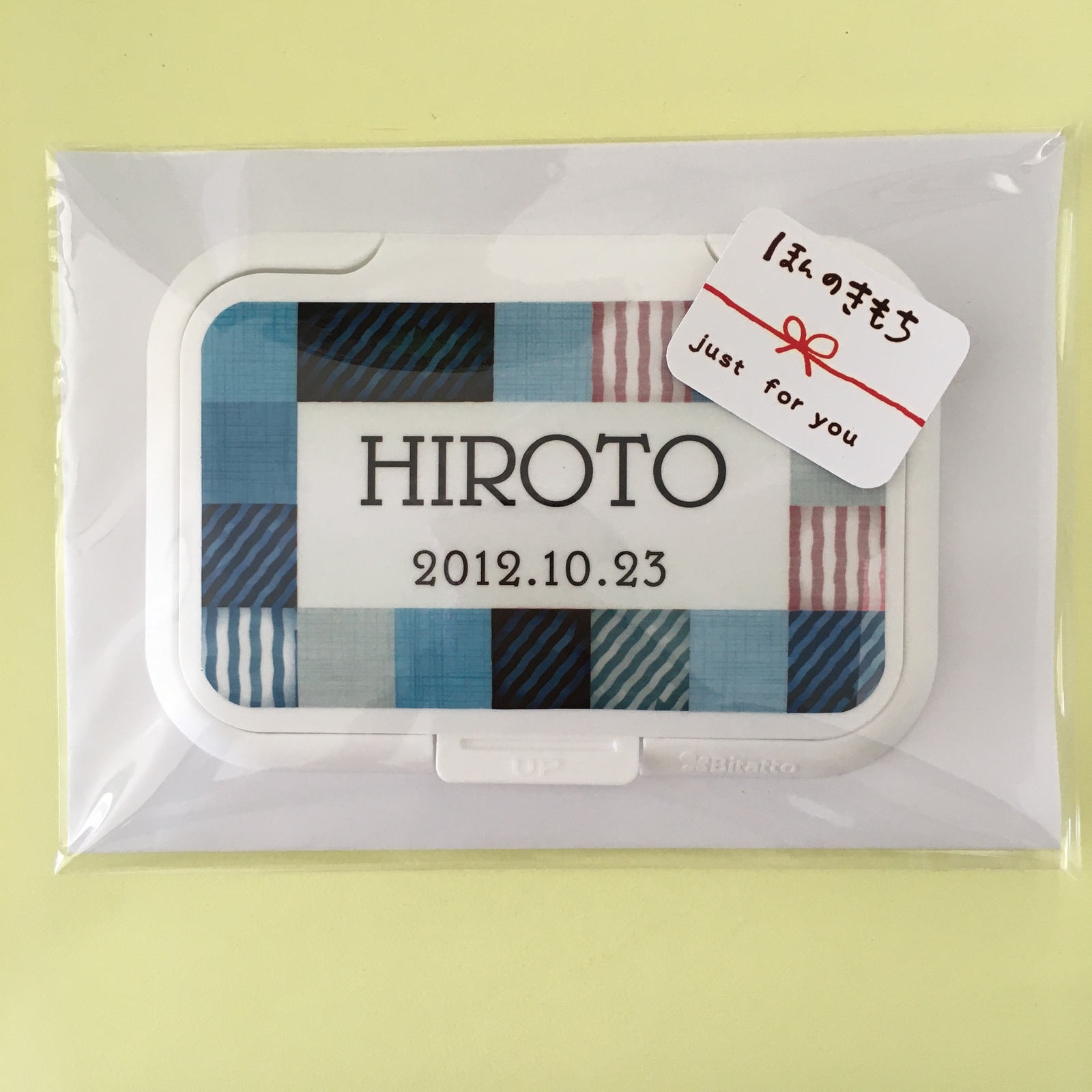 ⑦自分だけの…☆彡おしりふきのふた/名入れ/生年月日/オーダーメイド