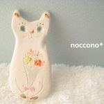 花束に想いを込めるねこ＊ブローチ