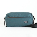 大きいサイズ　ダークグリーン　無地生地　シンプルショルダーバッグ♪　Fm2 Lab.