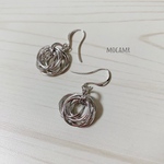 送料無料！重ねリング シルバー ピアス／イヤリング