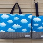 青空のレッスンバッグと上履き入れ（再販）