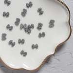 #313【16pcs】ミニリボンカボション_グレー