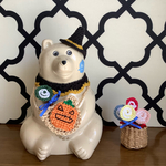 北欧しろくま貯金箱　4点セットハロウィン雑貨👻