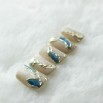  blanche★blue×シルバーネイル
