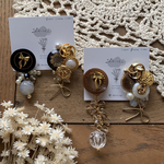 vintagebotan earring set .・゜