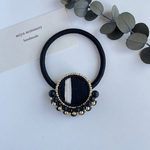 beads & embroideryヘアゴム［モノトーン］