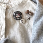 刺繍ブローチ　2個セット