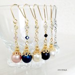 [全６色]matte pearl☆大人シンプルなプチピアス(イヤリングにも変更可)