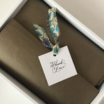 〈フローリッシュカリグラフィー〉正方形サンキューカード20枚