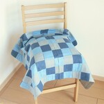 【アウトレット】デニムカラー６重ガーゼケット [M] 69×90cm 大人用ひざ掛けサイズ