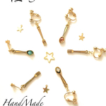 Spoon fork earring/pierce