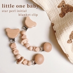 new  ⸝꙳all wood  initial blanket clip ブランケットクリップ　マルチクリップ