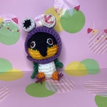 あたまでっかちズグロちゃんお座りしてるよ😊