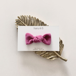 Velveteen candy ribbon clip  <baby&kids>　※ヘアゴムに無料変更可能　