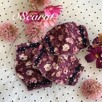 再販　マスク　立体マスク　レースマスク　薔薇刺繍　スワロフスキー　チュール　エレガント　刺繍マスク