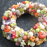＜Order＞送料無料☆Harvest Pumpkin Wreath 25