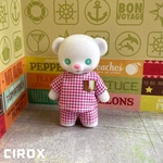 ハニーベアのセットアップ《千鳥格子・ピンク》