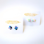 ◇三角&長方形つみき◇イヤリング&ピアス