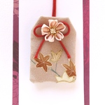 （和桜紅葉）元巫女が作る花のお守り袋