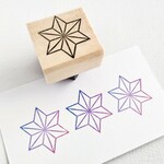 麻の葉文様はんこ③