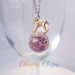 Rocking horse&Jewelry flowers4　オルゴナイトネックレス