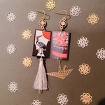 鶴☆チャーム☆花札☆花札ピアス☆成人式ピアス☆イヤリング☆タッセル☆ストーン☆成人式髪飾り☆和装☆白無垢☆水引ピアス☆前撮り☆卒業式☆結婚式☆七五三飾り☆パール☆お祭り髪飾り☆イベント☆