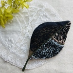 ⚮̈ミナペルホネン生地使用⚮̈happaブローチ③　手刺繍入り
