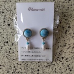 アクリルアートのピアス