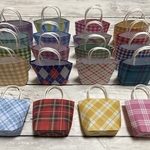 チェック柄　ミニ紙袋　