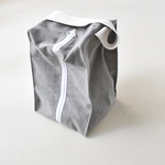 くたっとマルチポーチ・グレー・　オムツポーチ