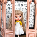 〜Cタイプ：キャット柄〜　撮影・背景ボード「縦横約40cm」ドールハウス壁　1/6 サイズ　blythe momoko ドールハウス　などに　送料無料